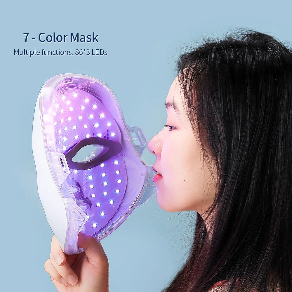 7-Color LED Face & Neck Tightening Mask