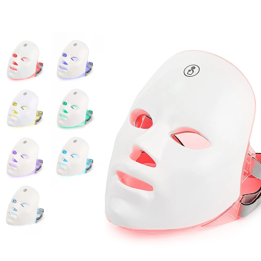 7-Color LED Face & Neck Tightening Mask