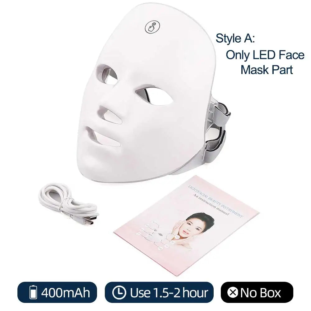 7-Color LED Face & Neck Tightening Mask